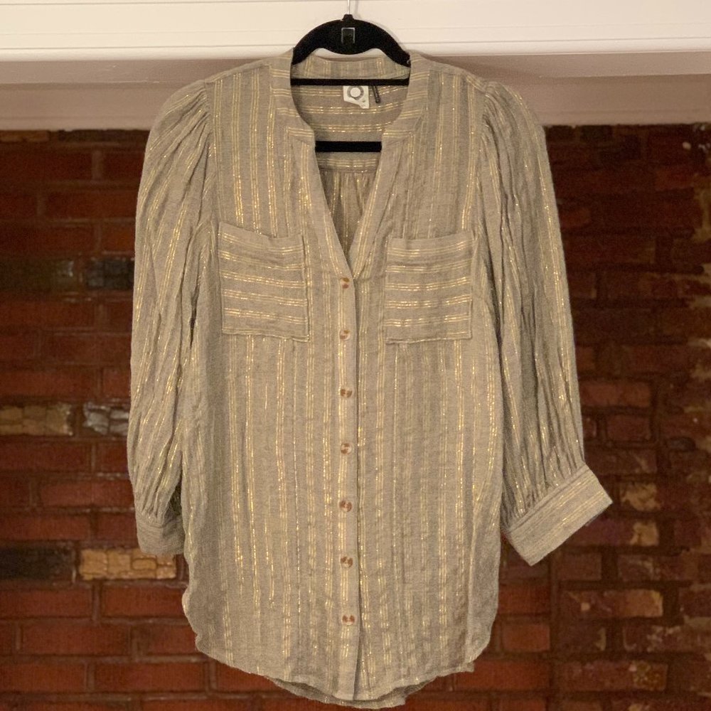 Linen Blend Blouse